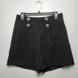Anthropologie women's high rise black shorts size 6